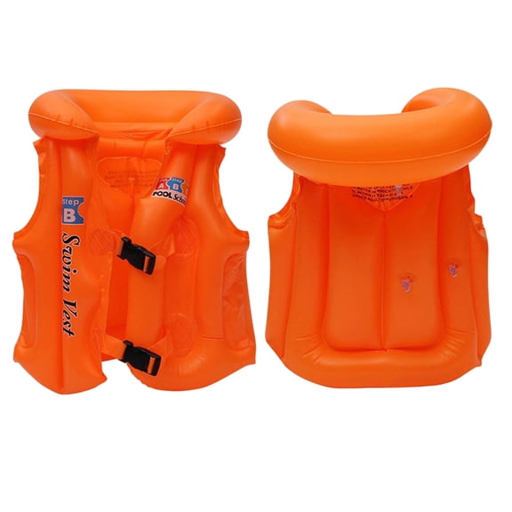 Swim Vest for Kids Inflatable Summer Pool Float Learn to Swim Boating Jacket 2026 Beach Pool Buoyancy Coat Swimwear