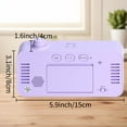 thumbnail image 6 of REGALWOVEN Small Digital Alarm Clock for Bedroom, Alarm Clocks with Big Numbers Display, Dimmable, Temperature, Snooze, 12/24H for Deep Sleepers Purple, 6 of 6