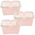 thumbnail image 2 of MasteelfCA 3pcs Small Toy Basket Plastic Baskets with Handles Compact Desktop Sundries Basket, 2 of 9