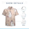 thumbnail image 7 of High Quality Hawaiian Shirts for Men Short Sleeve Aloha Beach Shirt Floral Summer Casual Button Down Shirts Blouses ME2N87, 7 of 7