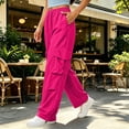 thumbnail image 4 of Khunlpohl Women's Cargo Pants Quick Dry Hiking Outdoor Trousers with Multiple Pockets Loose Fashion Casual Athletic Pants, 4 of 6