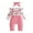 Pink, variant on Newborn Clothes Fall Baby Girl Romper Fall Embroidery Ruffle Long Sleeve Romper Jumpsuit Clothes Size 0 3 Months,(Pink 0-3 Months)