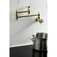thumbnail image 4 of Kingston Brass KS3102RX Belknap Wall Mount Pot Filler Faucet, Polished Brass, 4 of 7