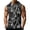 Black, variant on Men’s Sleeveless Hoodie Vest with Drawstring Hood and Front Pocket Casual Loose Fit Camouflage Print Athletic Top for Outdoor Activities