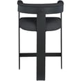 thumbnail image 5 of Maklaine Contemporary Black Boucle Fabric Counter Stool (Set of 2), 5 of 6