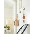 thumbnail image 4 of Amerock Alder Transitional Double Prong Polished Chrome Wall Hook, 4 of 9