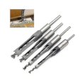 thumbnail image 1 of Sel Set Of 4 Square Hole Bits, Steel Hollow Sels, Tool Set (1/4 -1/2 -, 1 of 5