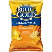 Rold Gold Waves Cheddar Blend Pretzel Snacks, 7 Oz.