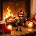 thumbnail image 3 of 2026 Christmas Indoor Home Decor 3 Style Christmas Standing Decor Figurines Santa Claus Snowman And Reindeer Table Ornament For Fireplace Mantel And Shelf, 3 of 9