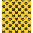 thumbnail image 3 of Cats Duvet Cover Set, Funny Kitty Portraits Cartoon Halloween Theme on Polka Dots Trick or Treat, Decorative 3 Piece Bedding Set with 2 Pillow Shams, King Size, Dark Grey Orange White, by Ambesonne, 3 of 3
