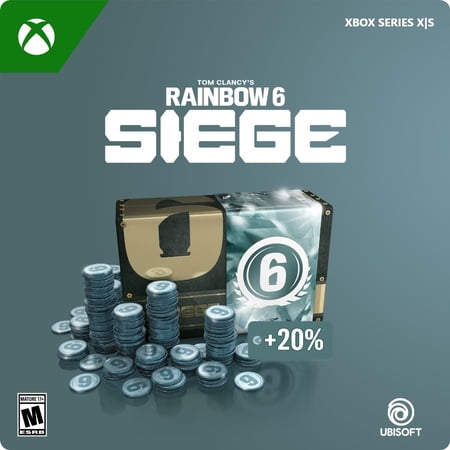Microsoft: Tom Clancy’s Rainbow Six Siege 7,200 Credits $49.99 Prepaid Gaming eCard, Xbox Series [Email Delivery] (1 Pack)