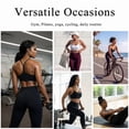 thumbnail image 6 of LOUMILEO Women's Sports Bras Y Back Padded Racerback Low Impact Spaghetti Thin Strap Workout Yoga Top, 6 of 8