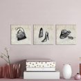 thumbnail image 3 of 3 Piece Fashion Canvas Wall Art Zebra Print High Heels Bag Picture for Wall Modern Gift for Women Stretched and Framed Easy to Hang 12"x12"x3pcs, 3 of 6