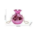 thumbnail image 3 of Bolso de hombro cruzado acrílico Mini bolso 9x7x11cm Correa ajustable ligera Negro Rosa Oro Rojo Oro Rojo Plata, 3 of 7