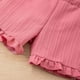 thumbnail image 5 of Vestido de Fiesta de Navidad de las Niñas de Pecho Delgado sin Mangas Cintura Acanalada Falda Francesa Cinchada para Dormir Vestido de Navidad de Ocio Diario Niña Bebé, 5 of 8