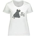thumbnail image 3 of Inktastic Cute Rhinos Women's Plus Size T-Shirt, 3 of 5