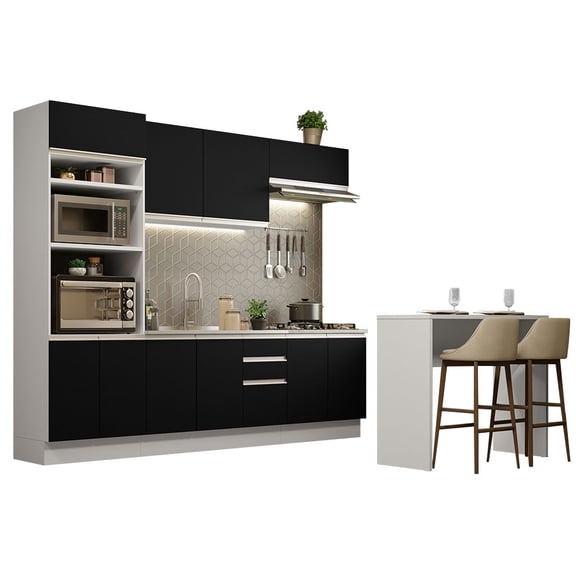 Cocina Integral Completa Modular Madesa Glamy 315cm BN 02