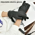 thumbnail image 2 of 1 Pair Electric Gloves USB Heating Knitted Full Finger Winter Thermal Electric Heating Gloves for Daily Wear, 2 of 8