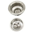 thumbnail image 2 of Westbrass 3-1/2" Wing Nut Twist Style Kitchen Drain Basket Strainer, Satin Nickel, 2 of 12