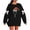 Black, variant on Ladies' Christmas Printed Bow Round Neck Long Sleeved Loose Pullover Sweater Sweatshirt Top, Elegant Fall Winter Fashion with Soft Fabric for Holiday Parties,Black,L