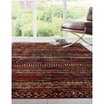 thumbnail image 3 of Rugs.com Saturn Collection Rug – 9' x 12' Burgundy Medium Rug Perfect For Living Rooms, Large Dining Rooms, Open Floorplans, 3 of 9