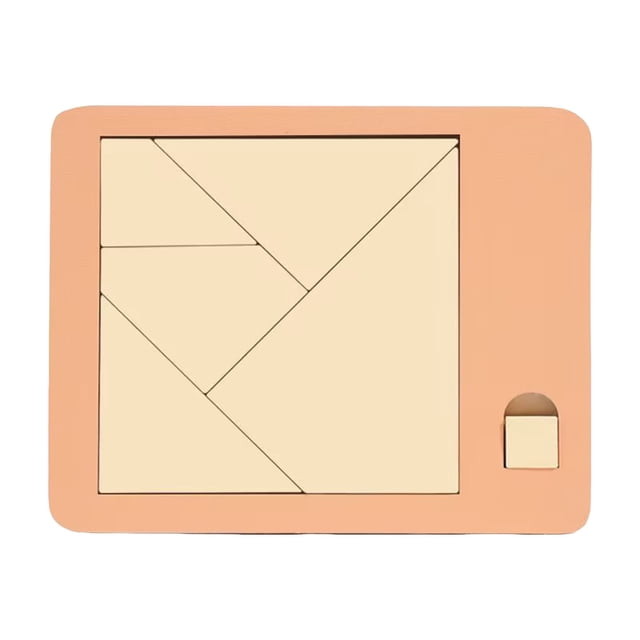 Square Puzzle Solving The Wooden Block Puzzle Challenge Wooden Irregularly Shaped Puzzle Disappearing Square Wooden Brain Teaser Puzzle Game