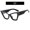 Black Frame Transparent Sheet, variant on 2026 New Vintage Large Frame Cat Eye Sunglasses for Women, Simple and Unique UV Protection Sunglasses for Men, Outdoor Festival Sunglasses