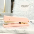 thumbnail image 2 of Pink Stapler | Cute Stylish Desk Stapler with Smooth Metal Mechanism | Aesthetic Office Stapler for Home School Work | Chic Pink Office Supplies | Manual Staplers for Desk, 2 of 4
