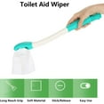 thumbnail image 3 of LASIEYO Toilet Aids for Wiping, 15" Long Handle Extended Reach Wiper Set and Cleaner Bath Brush Tool, Comfort Bottom Buddy Wiping Aid for People Overweight, Elderly Disabled Pregnant, 3 Pcs, 3 of 9