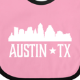 thumbnail image 4 of Inktastic Austin Texas Skyline Silhouette TX City Boys or Girls Baby Bib, 4 of 4