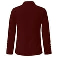 thumbnail image 7 of iHPH7 Open Front Blazer for Women Fall Office Outfits for Women Fall Blazers for Women Fall Womens Outfits Office Wear Fall Jackets for Women Suit Jackets for Women Red 2 XXL, 7 of 7