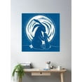 thumbnail image 2 of Loving Bunnies Linocut Poster Wall Art, Modern Wall Decor, 24x24 UNFRAMED, 2 of 3