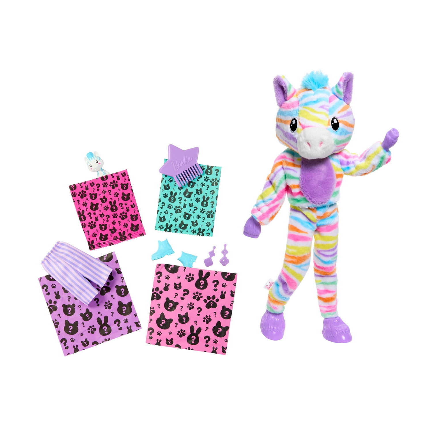 Mattel HRK39 Barbie Cutie Reveal Zebra Doll