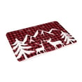 thumbnail image 2 of Balery Christmas Buffalo Plaid Doormat, Durable Flannel Fabric, Waterproof Stain and Fade Resistant, Low Profile,Indoor Outdoor Door Mats, Easy Clean Patio Entrance Mat, 16x24in, 2 of 9
