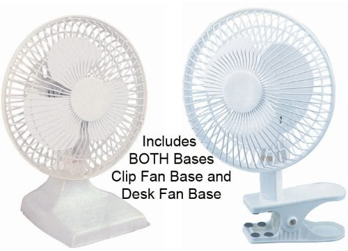 New Windstream 6 Inch Desk Fan Clip Fan Combo Includes Both