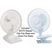 UPC 897299001081 product image for new windstream 6 inch desk fan / clip fan combo, includes both bases. ul listed | upcitemdb.com
