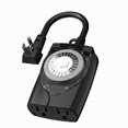 thumbnail image 1 of Temporizador Outlet HBN de 24 horas, mecánico, impermeable, 15 A, 1/2 HP, 1 of 8