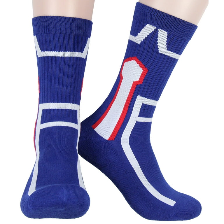 Hero Socks - Blue, Red & White Unisex Athletic Knee Socks