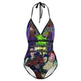 thumbnail image 5 of Real Ghostbusters Women's Swimwear Strap One Piece Backless Tummy Control V Neck Swimsuit Summer Beach Vacation Bathing Suit, 5 of 7