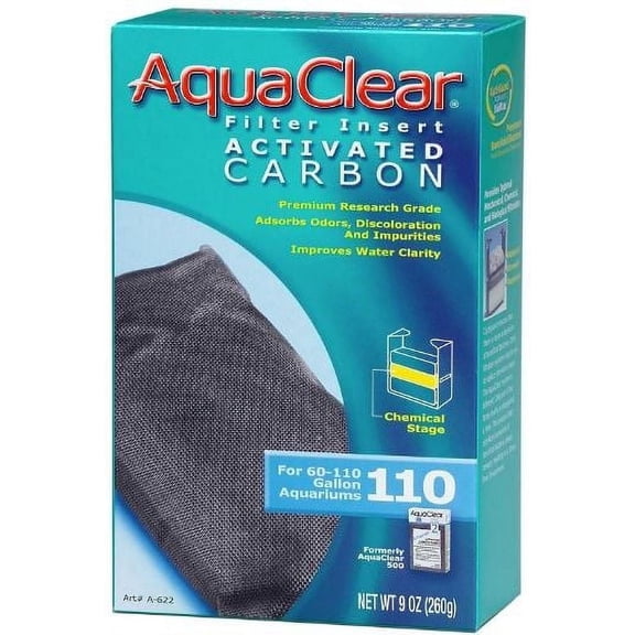 Aquaclear Activated Carbon Filter Inserts [Aquarium, Filter & Bio Bags] For Aquaclear 110 Power Filter