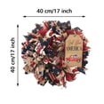 thumbnail image 6 of Youweixiong 4th of July Decoration Patriotic Wreath for Front Door USA Flag Red White and Blue Grapevine Wreaths, 6 of 6