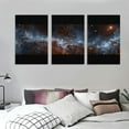 thumbnail image 3 of ARISTURING  Hubble Telescope Peers Into the Storm Cream Clouds Photograph Canvas Art Print Wall Decor 12''x16''X3 Panels, 3 of 4