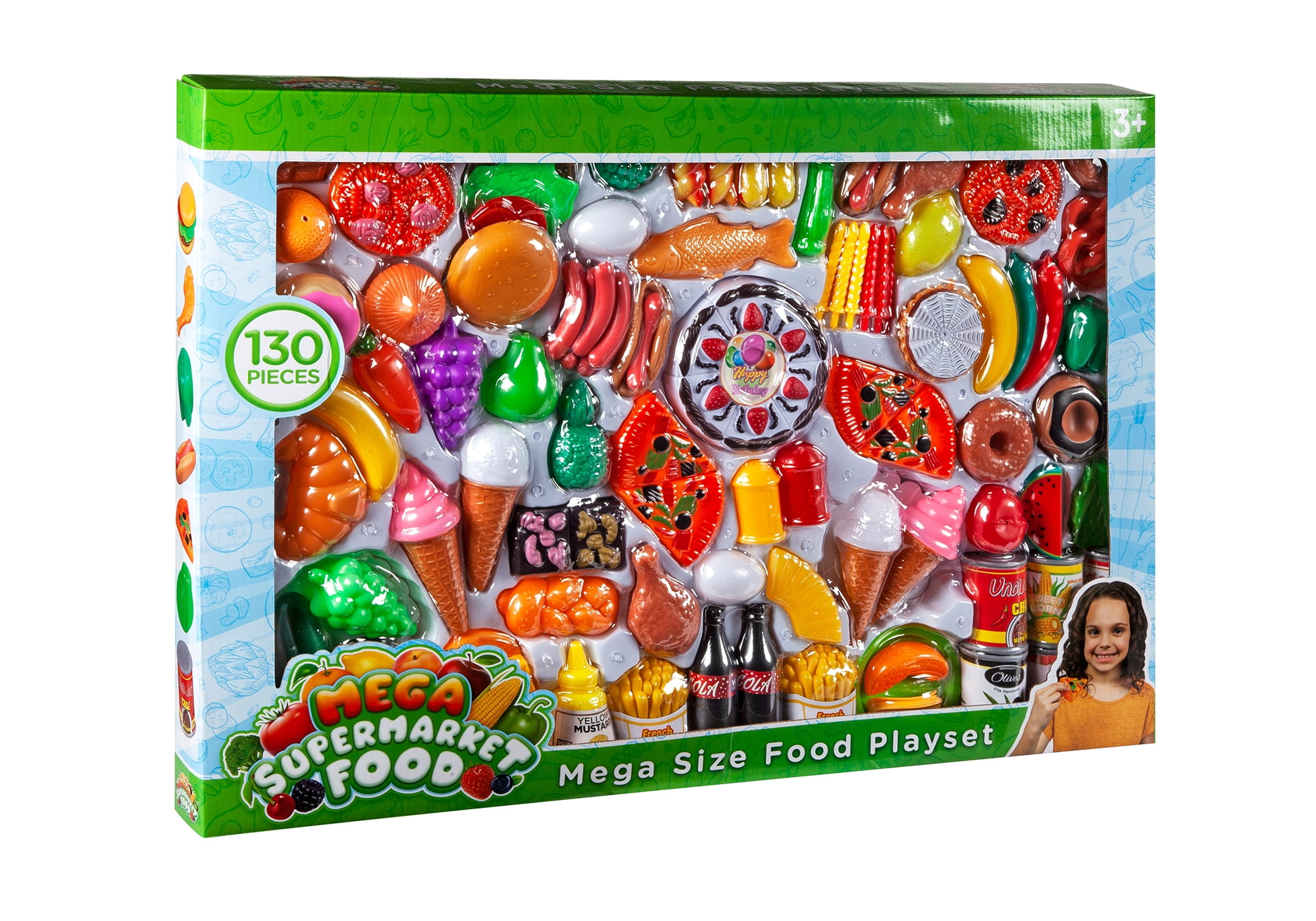 Kids Assorted Food Playset [130 Piece]