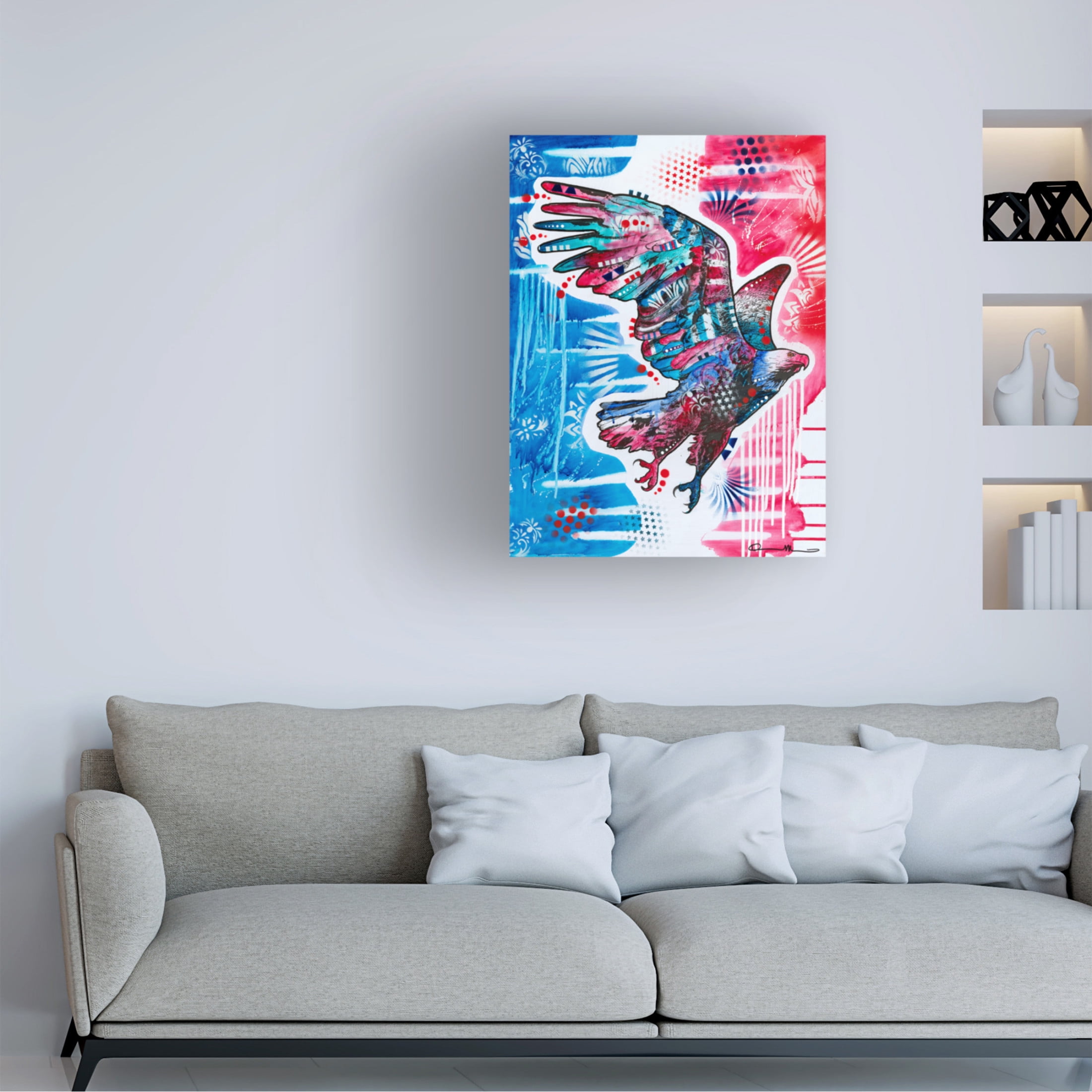 Canvas Wall Art - Dean Russo 'American Bald Eagle' Wall Art for Living Room, Bedroom, or Office Décor by Trademark Fine Art - 24 x 32 Inches