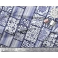 thumbnail image 3 of Soimoi Rayon Fabric Paisley,Mandala & Quatrefoil Patchwork Printed Fabric 1 Yard 56 Inch Wide, 3 of 3