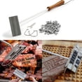 thumbnail image 1 of BBQ Barbecue Branding Iron Tool Meat Steak Burger 55 x Letters and 8 spaces, 1 of 4
