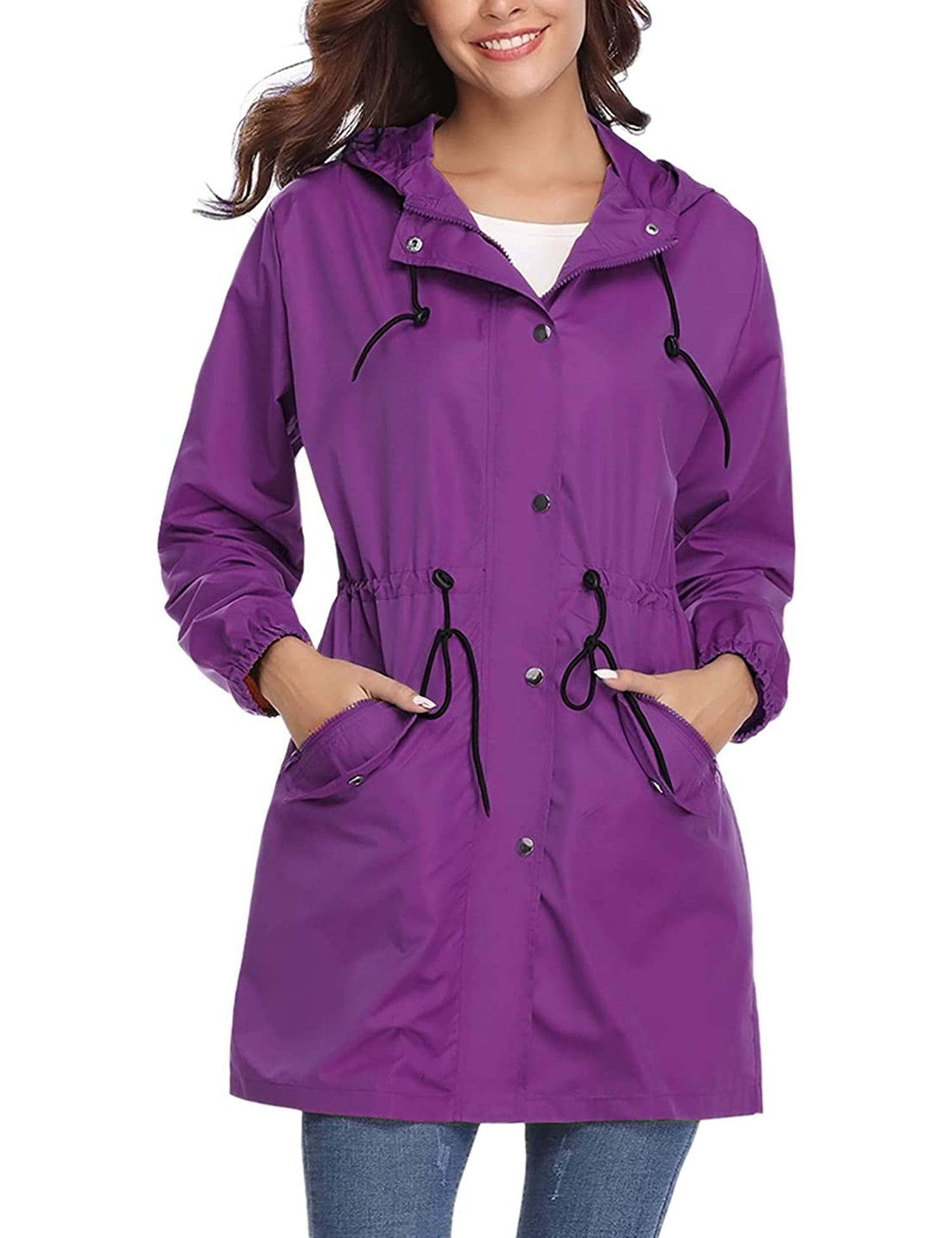 Abollria Women's Lightweight Raincoat 