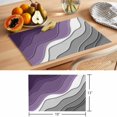 thumbnail image 6 of Purple Grey Modern Geometric Placemats Set of 6 Abstract Beach Place Mats Table Mats Kitchen Dining Home Outdoor Party Table Decoration, 6 of 9