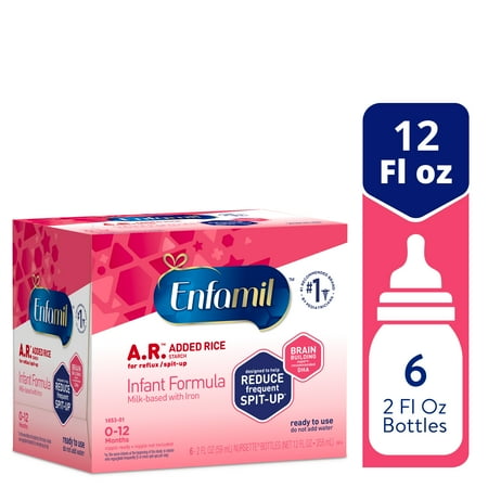 Enfamil A.R.® Ready to Use Infant Formula 6-2 fl. oz. Nursette Bottles