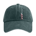 thumbnail image 2 of VLOOCKLW Baseball Cap Men Women Vintage Striped American Flag Adjustable Sun Hat for Outdoor Casual Daily Wear, 2 of 5